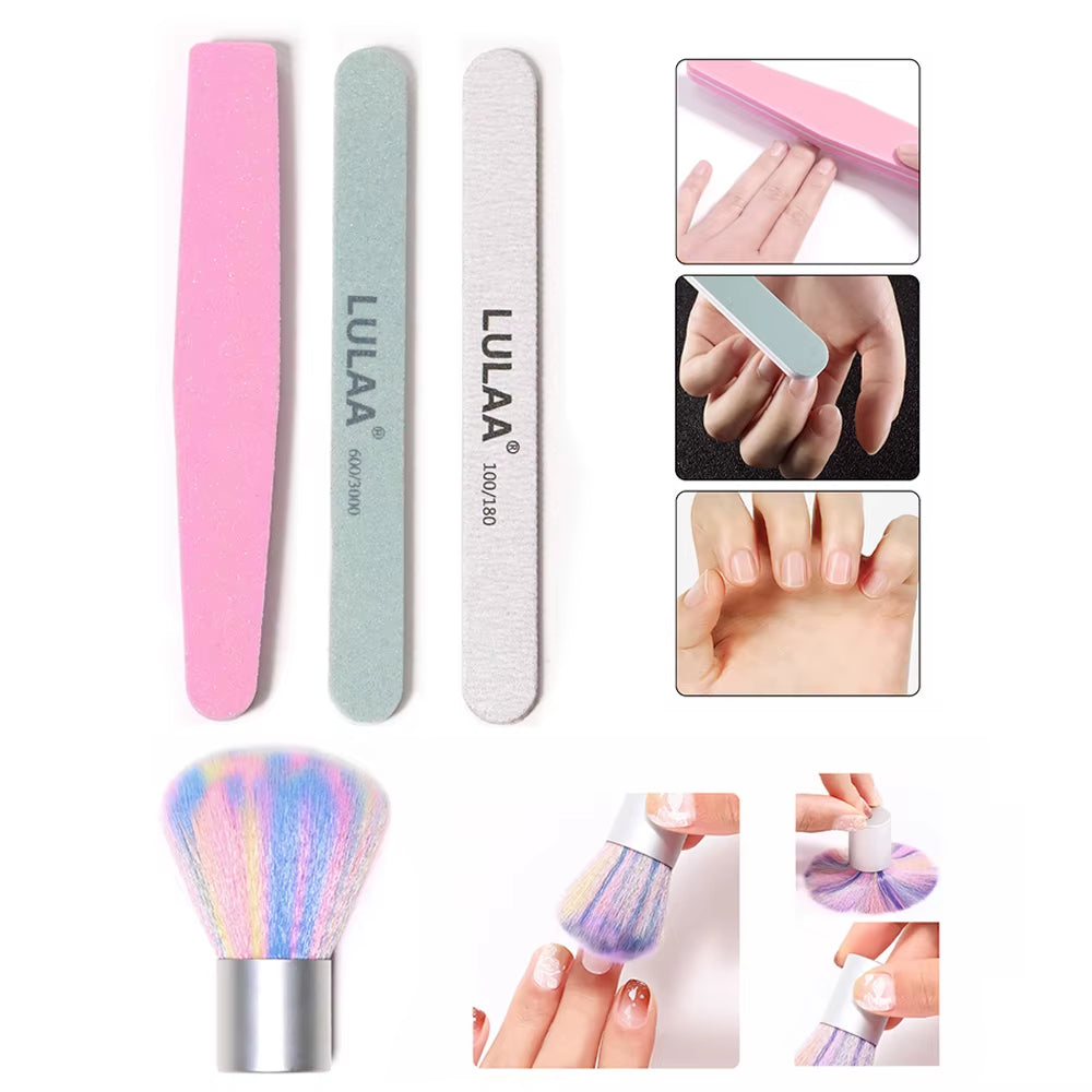 YIKOOLIN Care Manicure Set Manicure Set Professional Nail Clipper Kit 3Pcs Nail Filing Shaping 2Pcs Finger Separator