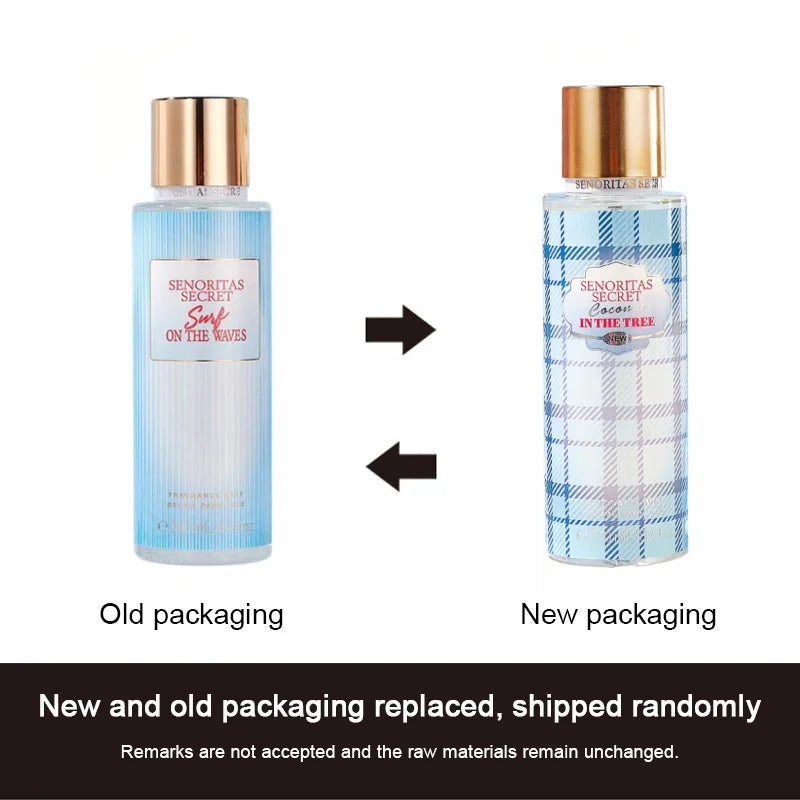Woman Secret Perfume Vanilla Flower Fruit Fragrance Mist Scent Long-Lasting Charm Parfume Entice Body Spray Air Freshener 250Ml