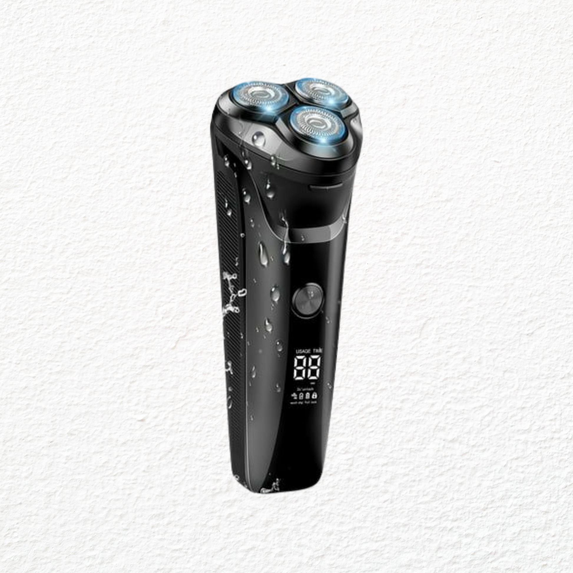 2-in-1 Electric Shaver for Men – Waterproof Beard Trimmer