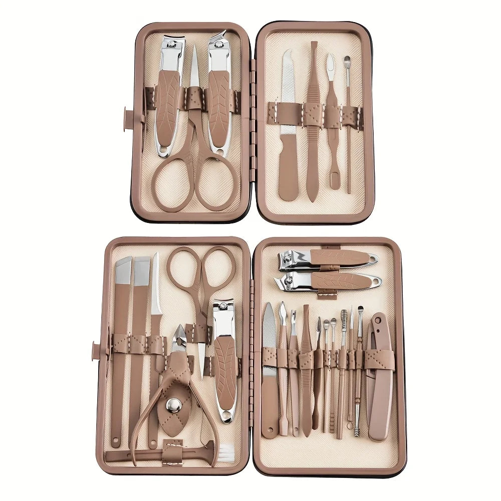 Nail Clipper Set 20Piece Set Nail Clipper Beauty Manicure Tool Set Nail Clipper Gift Set Hand Foot Care Tools Pedicure