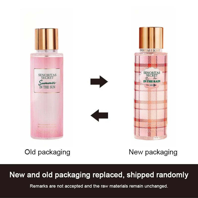 Woman Secret Perfume Vanilla Flower Fruit Fragrance Mist Scent Long-Lasting Charm Parfume Entice Body Spray Air Freshener 250Ml