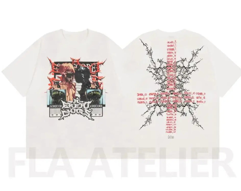 New Men KEN CARSON a GREAT CHAOS MERCH Tour T Shirts T-Shirt Hip Hop Skateboard Street Cotton T-Shirts Tee Top US Size N186