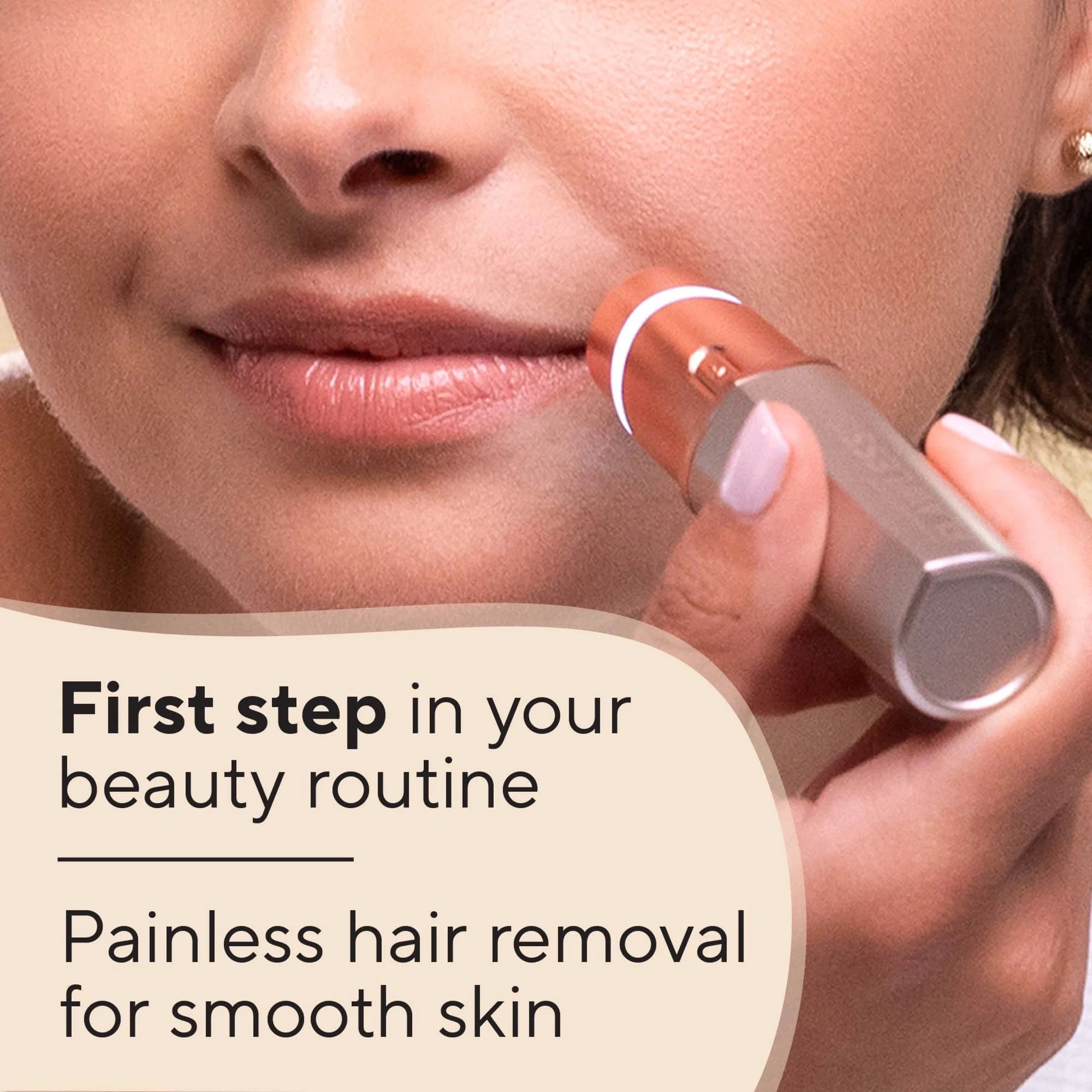 Finishing Touch Facial Hair Remover for Women, Rose Gold