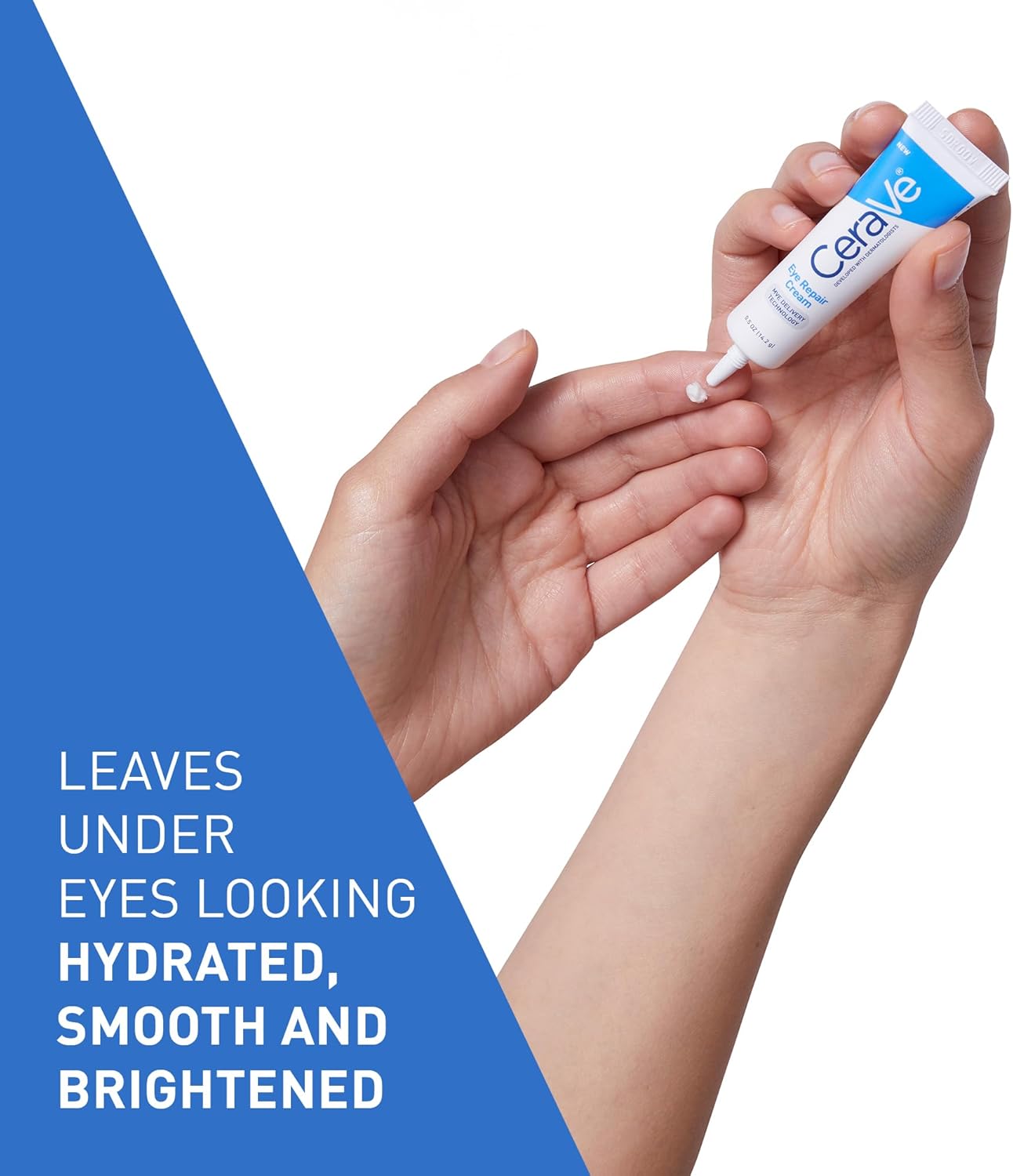 Eye Repair Cream with 3 Essential Ceramides and Hyaluronic Acid for Dark Circles & Puffiness 14Ml