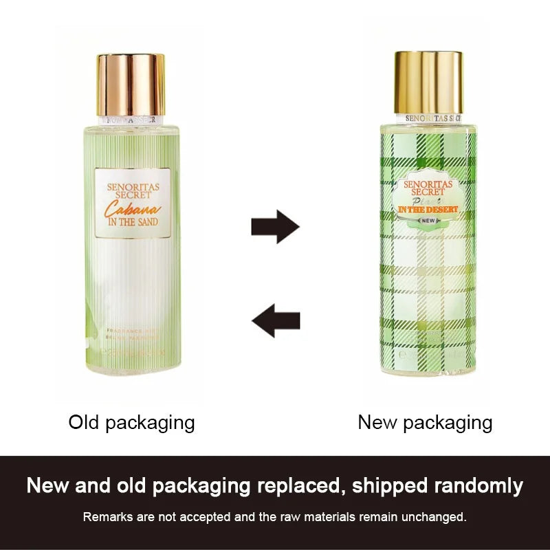 Woman Secret Perfume Vanilla Flower Fruit Fragrance Mist Scent Long-Lasting Charm Parfume Entice Body Spray Air Freshener 250Ml