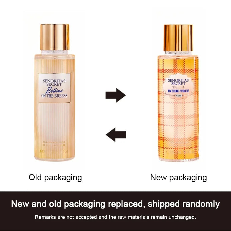 Woman Secret Perfume Vanilla Flower Fruit Fragrance Mist Scent Long-Lasting Charm Parfume Entice Body Spray Air Freshener 250Ml