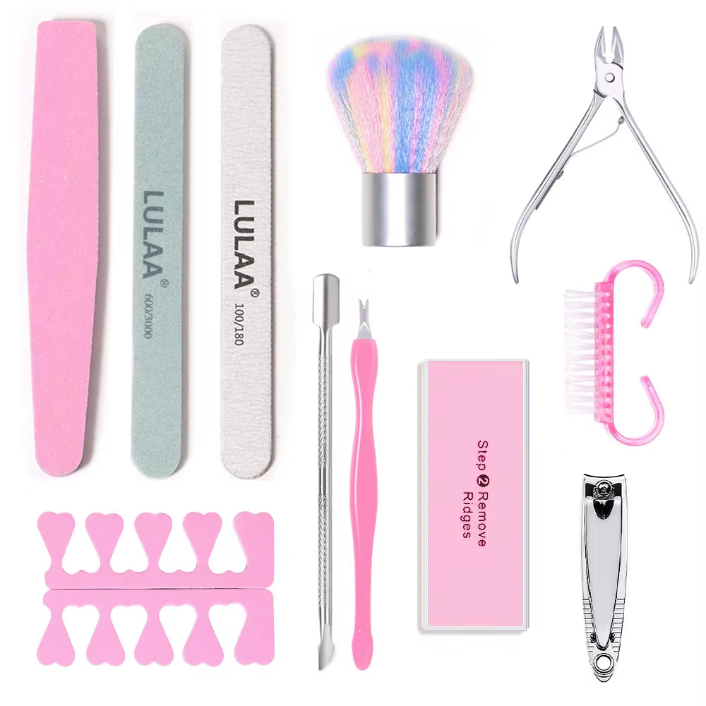 YIKOOLIN Care Manicure Set Manicure Set Professional Nail Clipper Kit 3Pcs Nail Filing Shaping 2Pcs Finger Separator