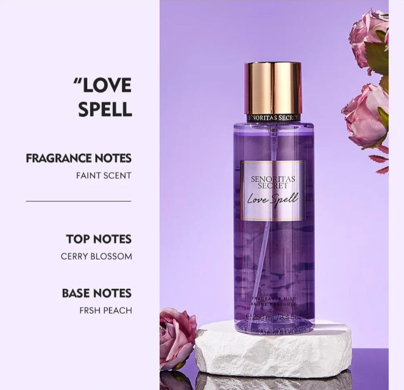 Body Spray Women'S Fragrance Floral and Fruit Tone Lasting Fragrance Thailand'S 250Ml
