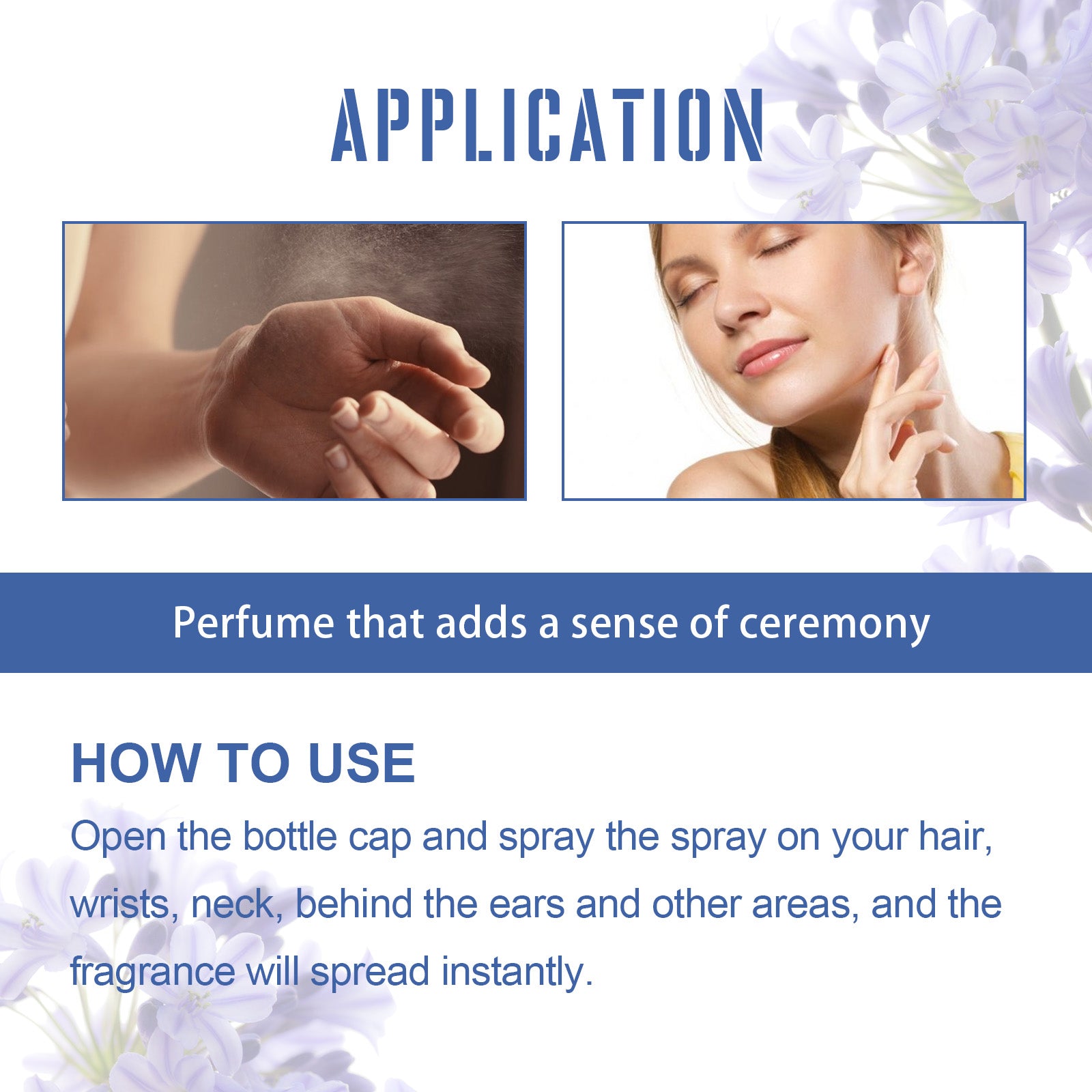 North Moon Fragrance Spray, Spray Body Splash for Women, Hair & Body Fragrance Mist, Fresh Long Duration Fragrance Spray Scent, Women'S Dating Perfume Spray