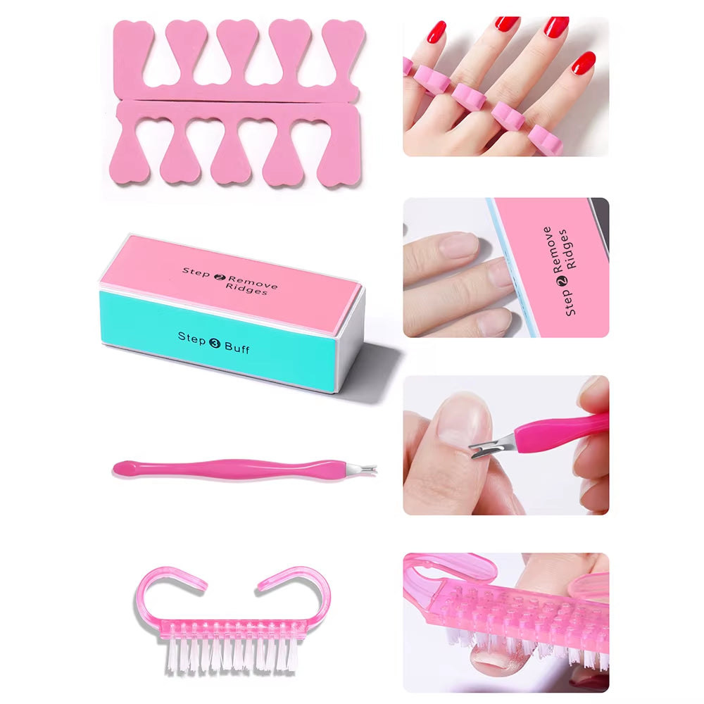 YIKOOLIN Care Manicure Set Manicure Set Professional Nail Clipper Kit 3Pcs Nail Filing Shaping 2Pcs Finger Separator