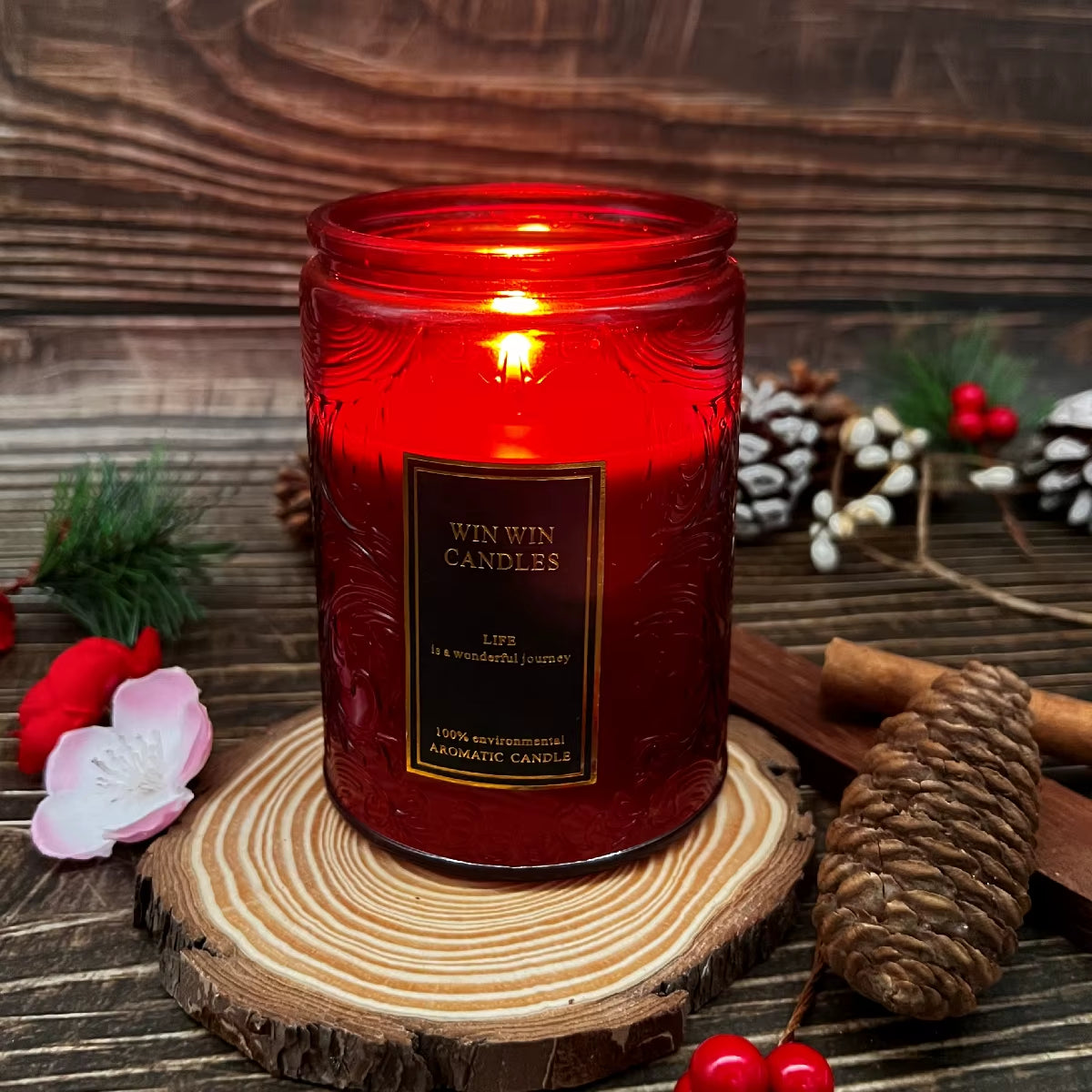Floral Scented Candle Lavender/Velvet Rose Fragrance Embosse Fragrance Candle Jar Home Indoor Fragrance Candle Glass 40-90Hours