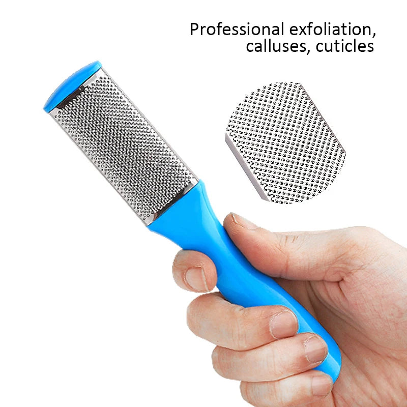1Pc Professional Foot Scraper Stainless Steel Foot Care Pedicure Scraper Remove Dead Skin Portable Nail Clipper Exfoliating Tool