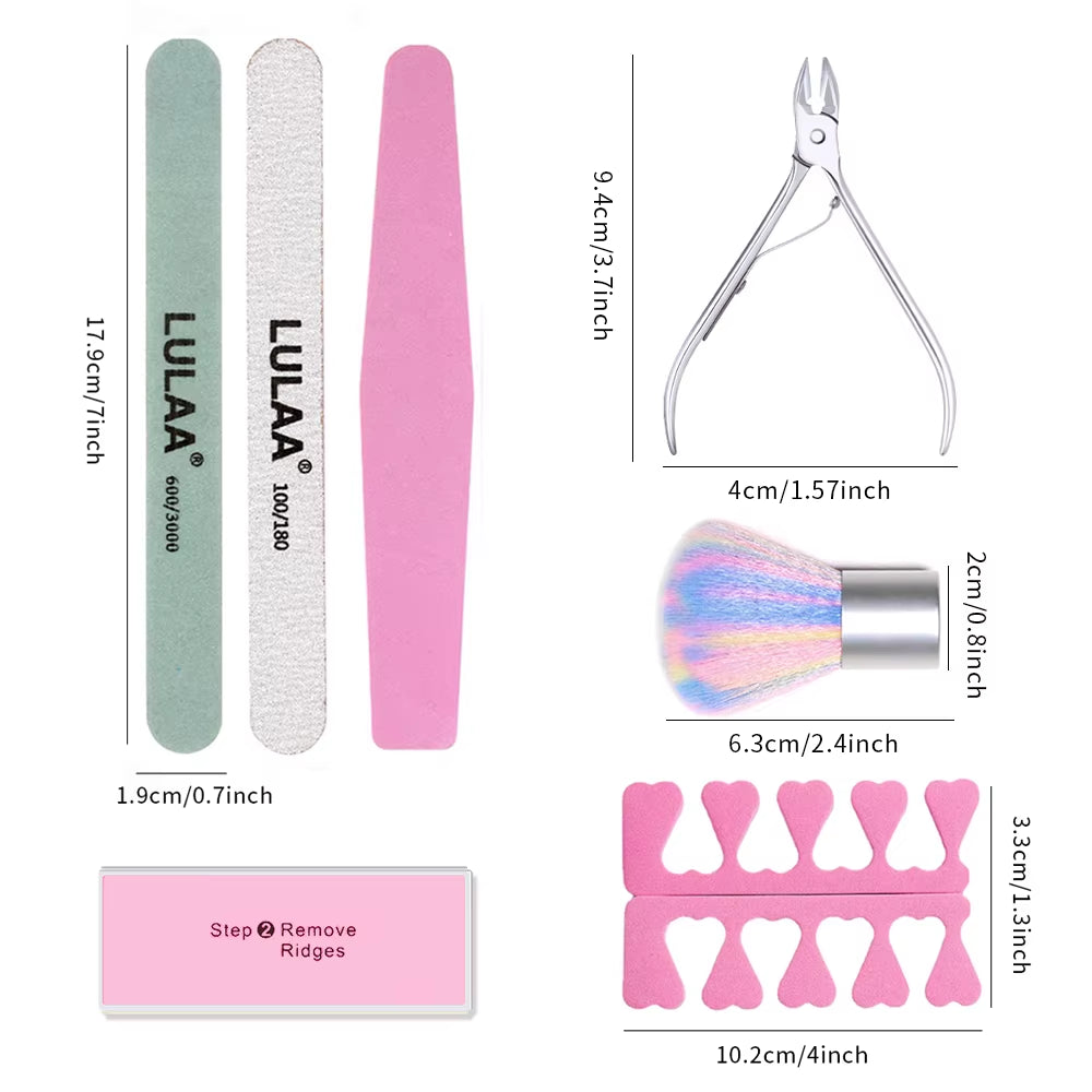 YIKOOLIN Care Manicure Set Manicure Set Professional Nail Clipper Kit 3Pcs Nail Filing Shaping 2Pcs Finger Separator