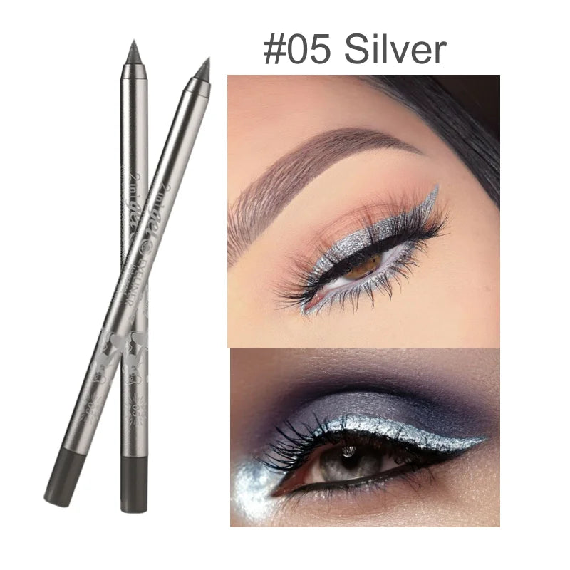 Wholesale Waterproof Eyeliner Gel Pen Cosmetic Pigmented Make up Eyeliner Pencil Black White Makeup Products for Women'S Makeup