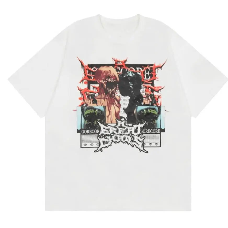 New Men KEN CARSON a GREAT CHAOS MERCH Tour T Shirts T-Shirt Hip Hop Skateboard Street Cotton T-Shirts Tee Top US Size N186