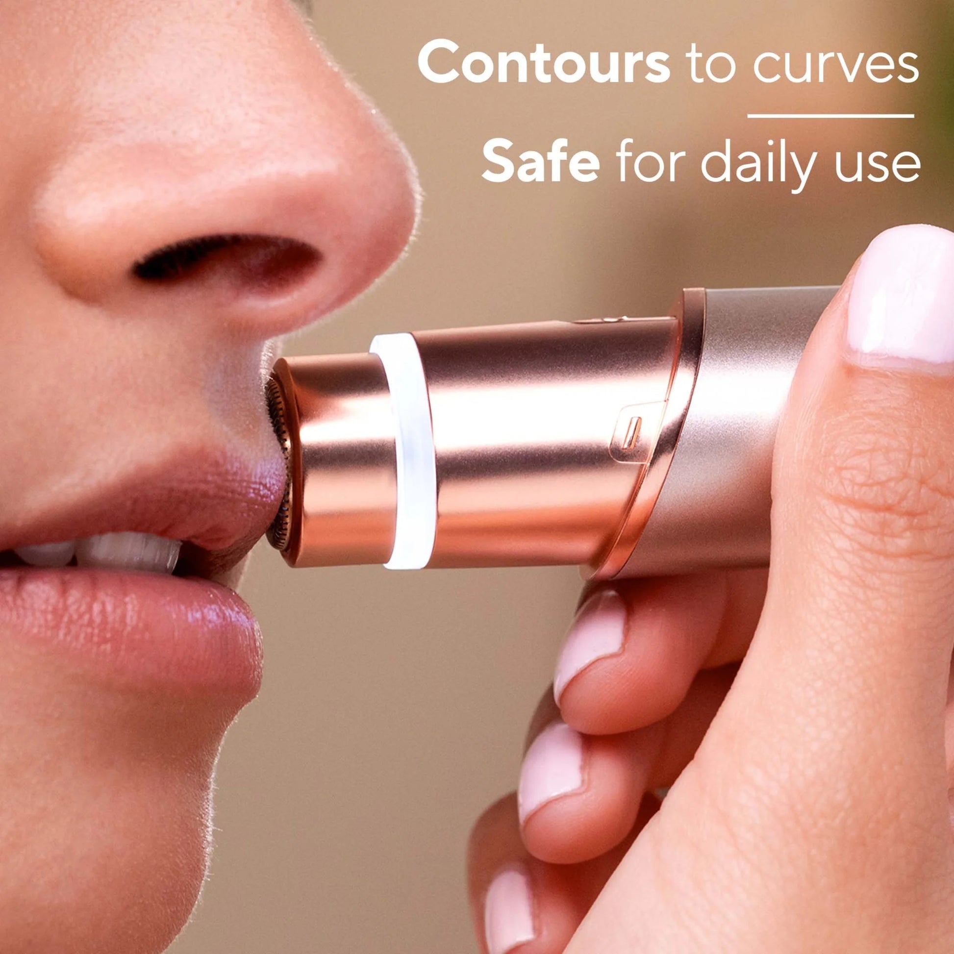 Finishing Touch Facial Hair Remover for Women, Rose Gold