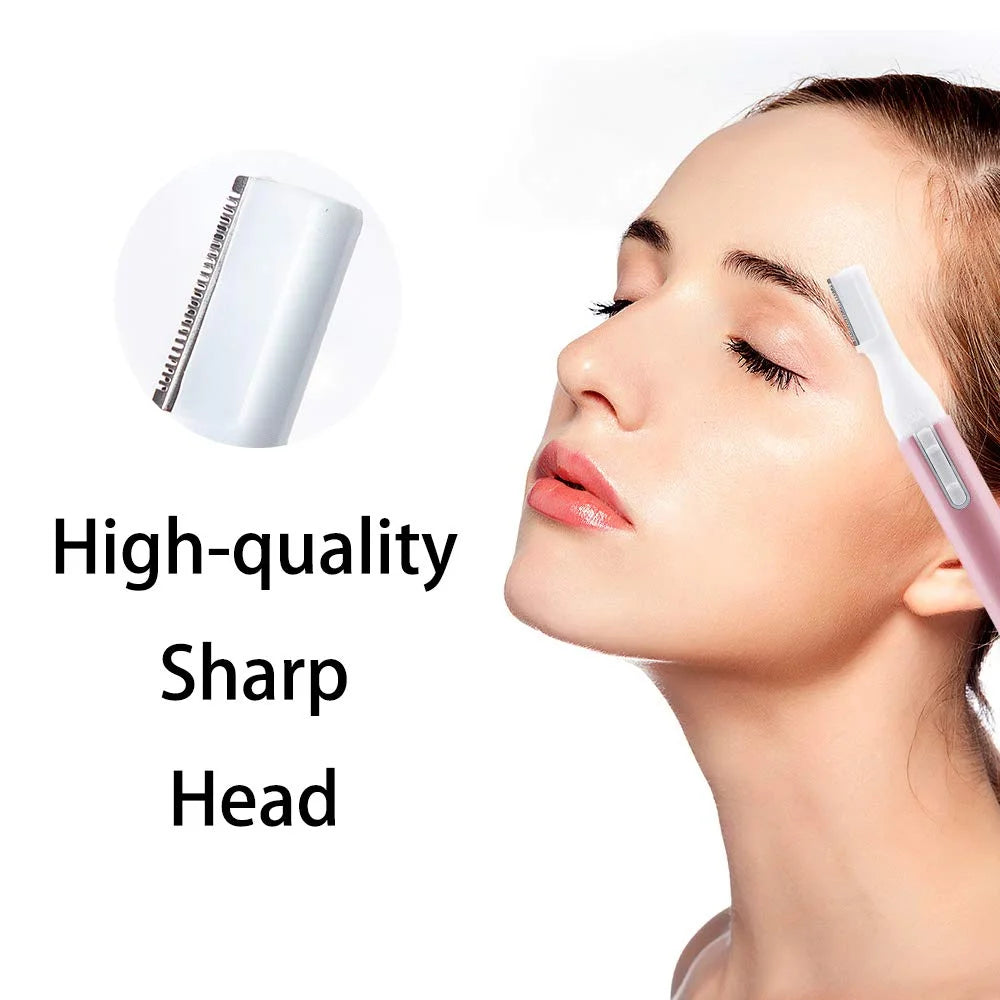 Electric Eyebrow Trimmer & Facial Hair Remover for Women