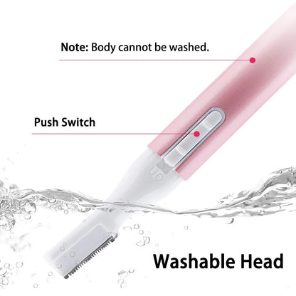 Electric Eyebrow Trimmer & Facial Hair Remover for Women