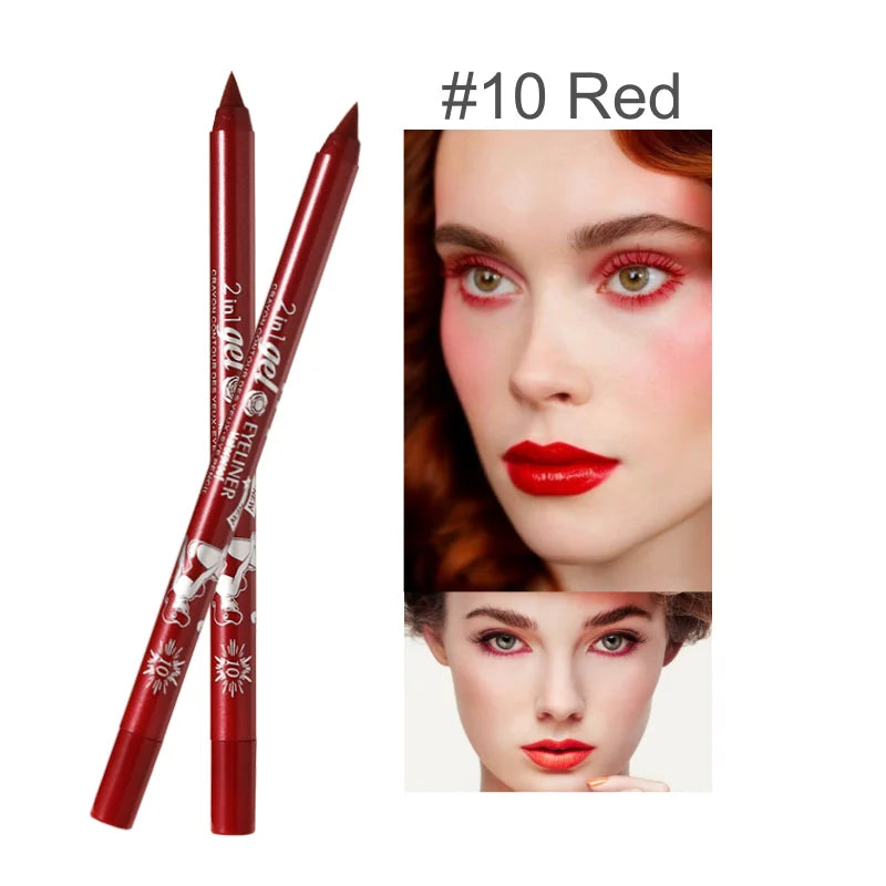 Wholesale Waterproof Eyeliner Gel Pen Cosmetic Pigmented Make up Eyeliner Pencil Black White Makeup Products for Women'S Makeup
