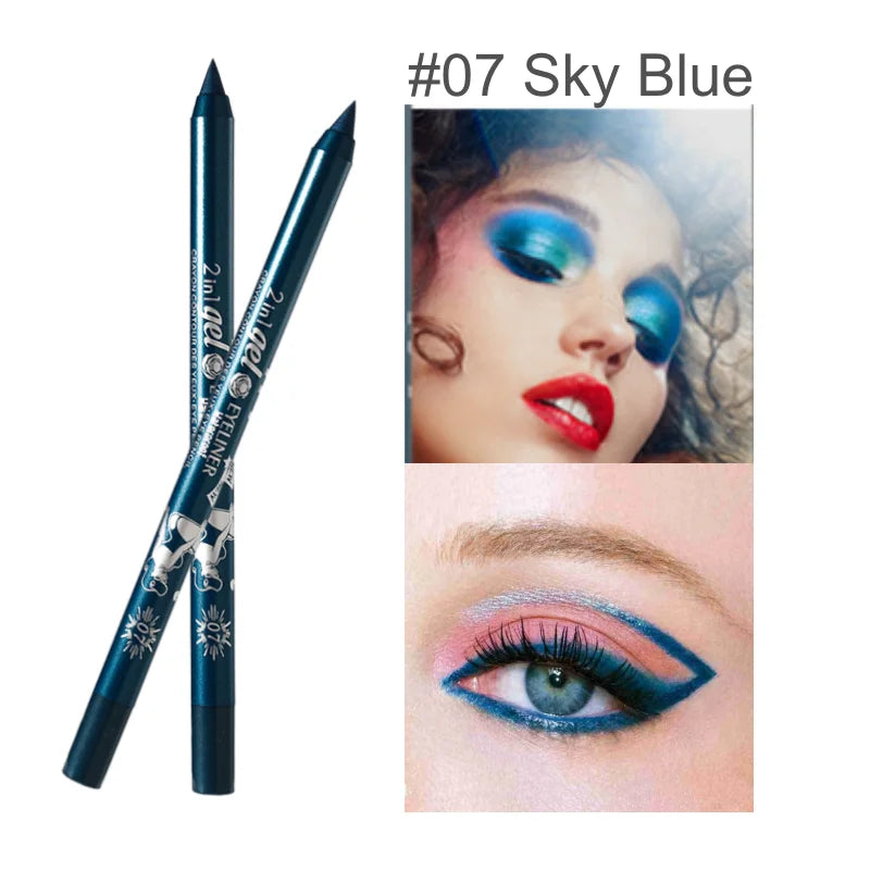 Wholesale Waterproof Eyeliner Gel Pen Cosmetic Pigmented Make up Eyeliner Pencil Black White Makeup Products for Women'S Makeup